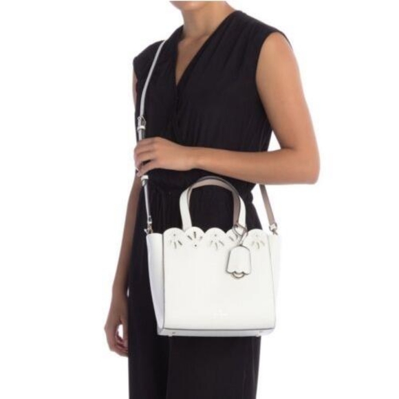 NWOT Kate Spade MINA Bag Leather White - Picture 1 of 10